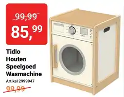 Lobbes Tidlo Houten Speelgoed Wasmachine aanbieding