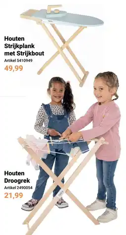Lobbes Houten Strijkplank met Strijkbout aanbieding