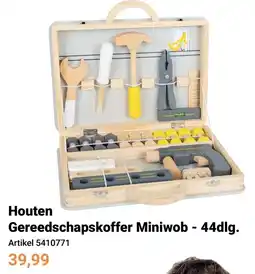 Lobbes Houten Gereedschapskoffertje Miniwob aanbieding
