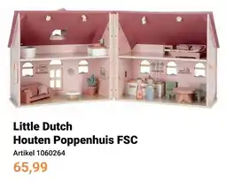 Lobbes Little Dutch Houten Poppenhuis FSC aanbieding