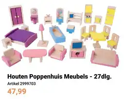 Lobbes Houten Poppenhuis Meubels aanbieding