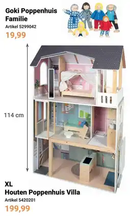 Lobbes Goki Poppenhuis Familie aanbieding