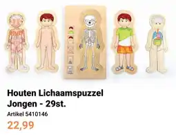 Lobbes Houten Lichaamspuzzel Jongen aanbieding