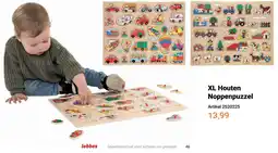 Lobbes lobbes XL Houten Noppenpuzzel aanbieding