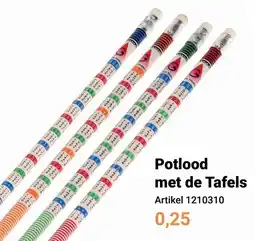 Lobbes Potlood met de Tafels aanbieding