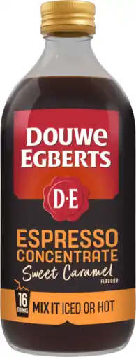 Dirk Douwe Egberts Espresso concentrate sweet caramel aanbieding