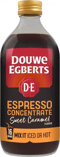 Dirk Douwe Egberts Espresso concentrate sweet caramel aanbieding