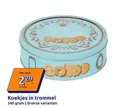 Action Koekjes in trommel aanbieding