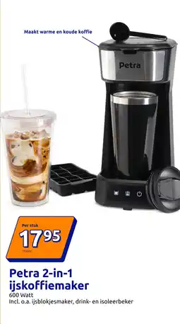 Action Petra 2-in-1 ijskoffiemaker aanbieding
