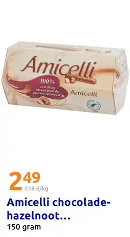 Action Amicelli chocolade-hazelnoot wafelrolletjes aanbieding