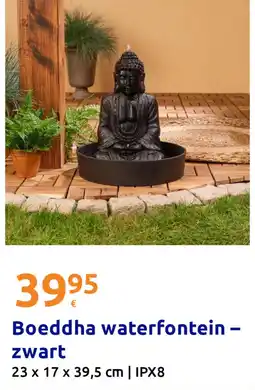 Action Boeddha waterfontein – zwart aanbieding