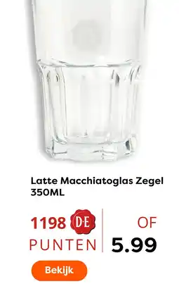 The Read Shop Latte macchiatoglas zegel aanbieding