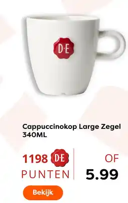 The Read Shop Cappuccinokop large zegel aanbieding