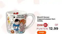 The Read Shop Blond x senseo cappuccinobeker hart aanbieding