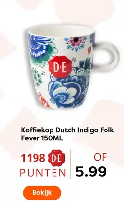 The Read Shop Koffiekop dutch indigo folk fever aanbieding