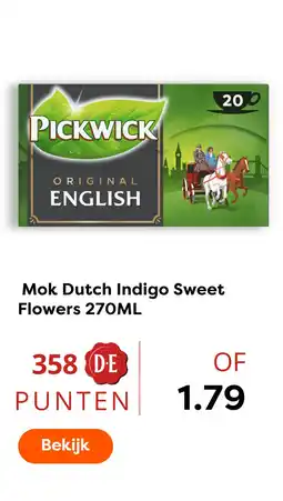 The Read Shop Mok dutch indigo sweet flowers aanbieding