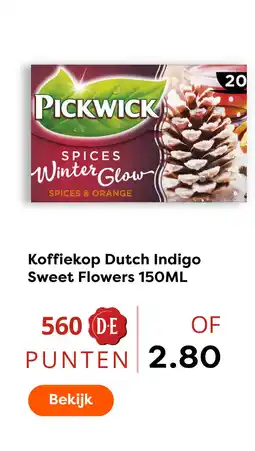 The Read Shop Koffiekop dutch indigo sweet flowers aanbieding