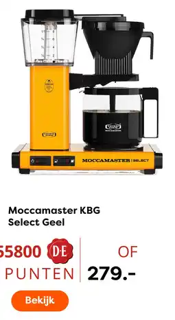 The Read Shop Moccamaster kbg select geel aanbieding