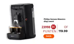 The Read Shop Philips senseo maestro diep zwart aanbieding
