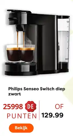The Read Shop Philips senseo switch diep zwart aanbieding
