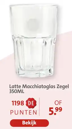 Bruna Latte macchiatoglas zegel aanbieding