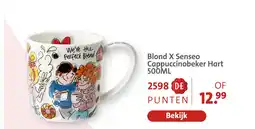 Bruna Blond x senseo cappuccinobeker hart aanbieding