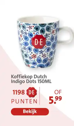 Bruna Koffiekop dutch indigo dots aanbieding