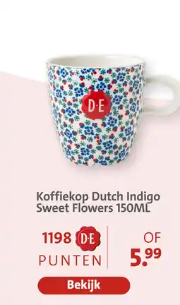 Bruna Koffiekop dutch indigo sweet flowers aanbieding