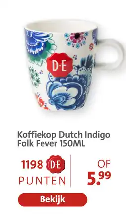 Bruna Koffiekop dutch indigo folk fever aanbieding