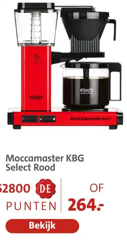 Bruna Moccamaster KBG Select Rood aanbieding