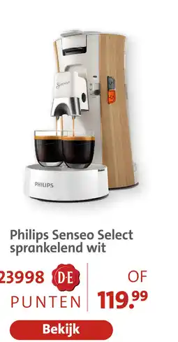 Bruna Philips Senseo Select sprankelend wit aanbieding