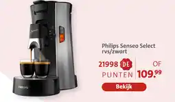 Bruna Philips Senseo Select rvs/zwart aanbieding