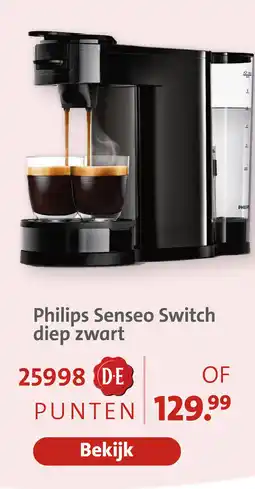 Bruna Philips senseo switch diep zwart aanbieding