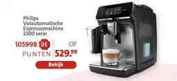 Bruna Philips volautomatische espressomachine 2300 serie aanbieding