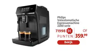 Philips volautomatische espressomachine 2200 serie