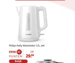 Bruna Philips daily waterkoker wit aanbieding