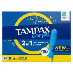 Kruidvat Tampax Compak Regular Tampons aanbieding