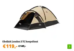 Obelink Obelink London 3 TC koepeltent aanbieding