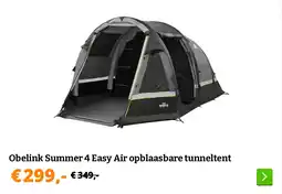 Obelink Obelink Summer 4 Easy Air opblaasbare tunneltent aanbieding