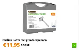 Obelink Obelink Koffer met grondzeilpennen aanbieding