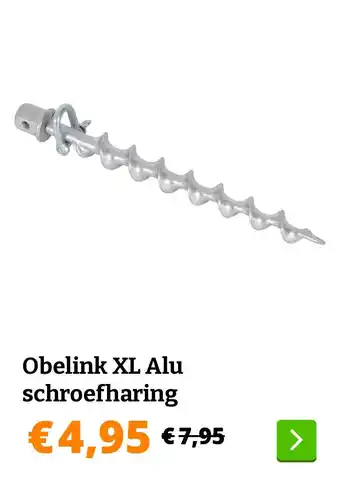 Obelink Obelink XL Alu schroefharing aanbieding