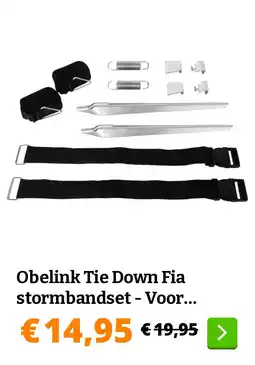 Obelink Obelink Tie Down Fia stormbandset - Voor Fiamma luifels aanbieding