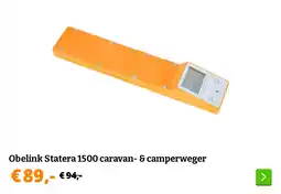 Obelink Obelink Statera 1500 caravan- & camperweger aanbieding