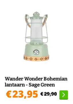 Obelink Wander Wonder Bohemian lantaarn - Sage Green aanbieding