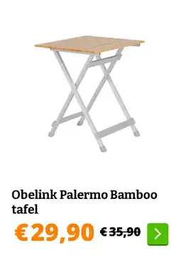 Obelink Obelink Palermo Bamboo tafel aanbieding