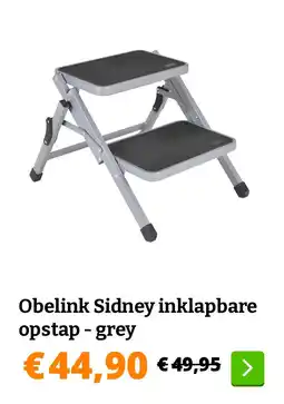 Obelink Obelink Sidney inklapbare opstap - grey aanbieding