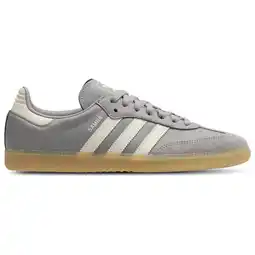 Foot Locker Adidas Samba Sneakers Heren - Grijs - Maat 40 - Leer aanbieding