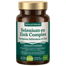 Holland & Barrett 1+1 gratis | Holland & Barrett Selenium en Zink Complex - 120 tabletten aanbieding