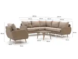 Kees Smit Intenso Suzzara/Rough-K lounge hoek loungeset 5-delig aanbieding