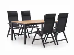 Kees Smit Bellagio Avio/Fidenza 160cm dining tuinset 5-delig verstelbaar aanbieding